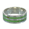 Gaspeite Southwest Silver Ring Size 6-1/4 AX73511